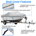 Outdoor V Yacht Dust Cover Waterproof Sun Protection Boat Hull Cover Rain Shield - SuperSaverAU - view 4