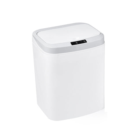 Sensor Trash Bin 16L Touchless Automatic White Kitchen Rubbish Can with Night Light - SuperSaverAU - view 1