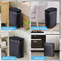 Premium 8L Smart Sensor Trash Can – Black