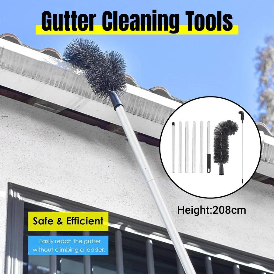 Premium Gutter Cleaning Brush – 208cm Extension Pole