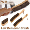Premium Horsehair Clothes Brush – Wooden Handle 2 Pack