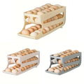 Premium Three-Layer Sliding Egg Storage Box – Yellow