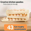 Premium Three-Layer Sliding Egg Storage Box – Yellow