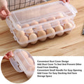 V528 Egg Storage Containers Set of 2, 18 Slots, Stackable, Food-Safe Plastic - SuperSaverAU - view 2