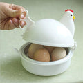 Premium Microwave 4 Egg Steamer Cooker with Chicken Design