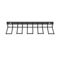 Premium Wall Mount Metal Drill Storage Rack - Black