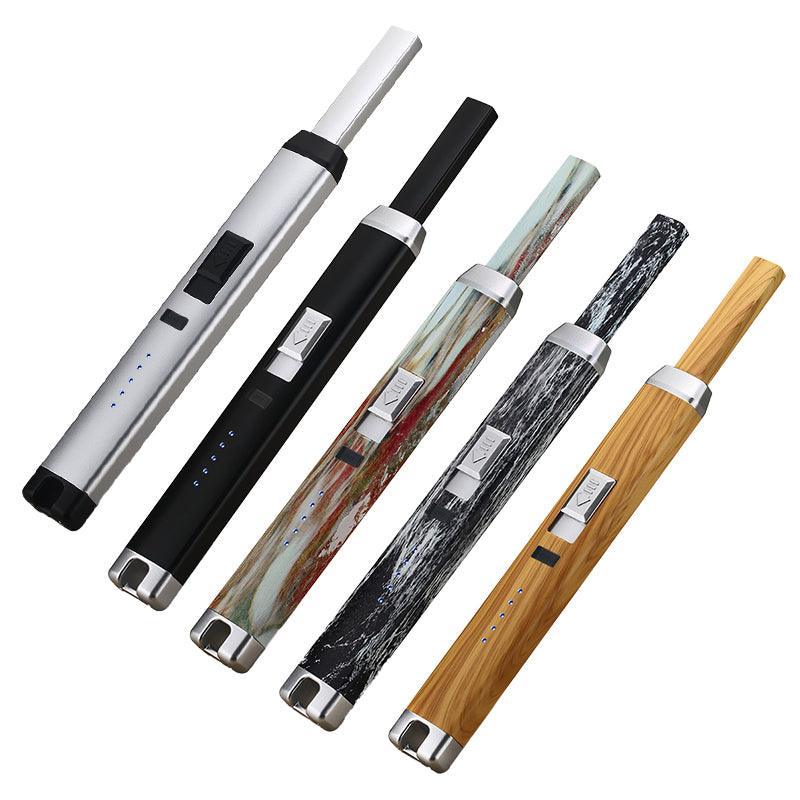 Electronic USB Rechargeable Pulse Arc Candle Lighter, 230x25.5x16.5MM, Windproof, Safety Lock