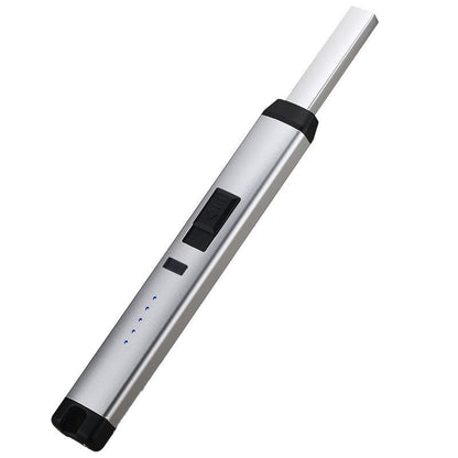 Electronic USB Rechargeable Pulse Arc Candle Lighter, 230x25.5x16.5MM, Windproof, Safety Lock