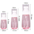 Premium 10pcs 100ml Clear Travel Emulsion Dispenser Bottles for Lotion Shampoo