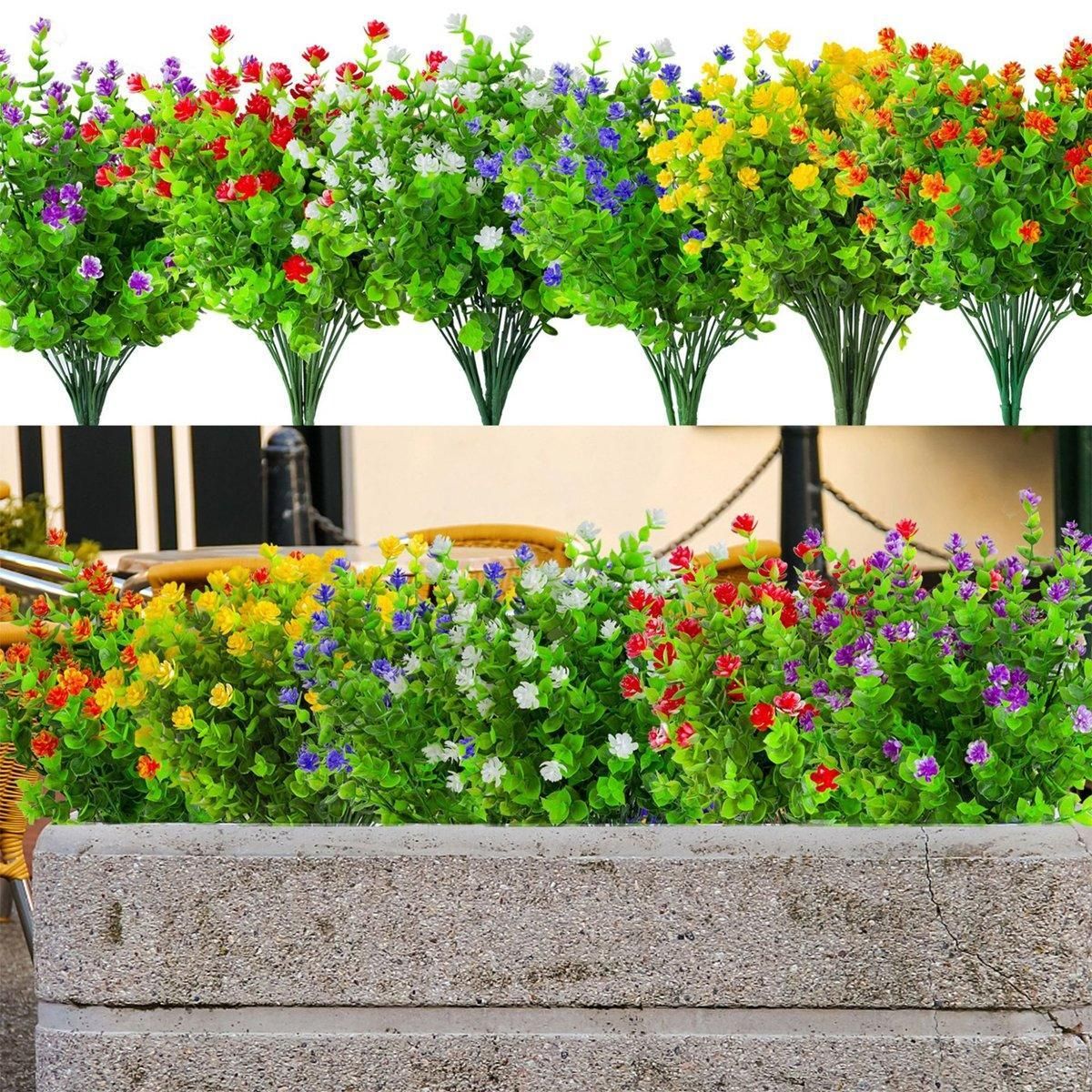 Premium Artificial Camellia Flower Bundles – 8 Pack