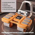 Premium Four Wheel Abdominal Roller with Elbow Support & Phone Holder - Orange