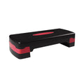 Premium Fitness Step Platform with Adjustable Height & Anti-Slip Surface - Black/Red