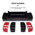 Premium Fitness Step Platform with Adjustable Height & Anti-Slip Surface - Black/Red
