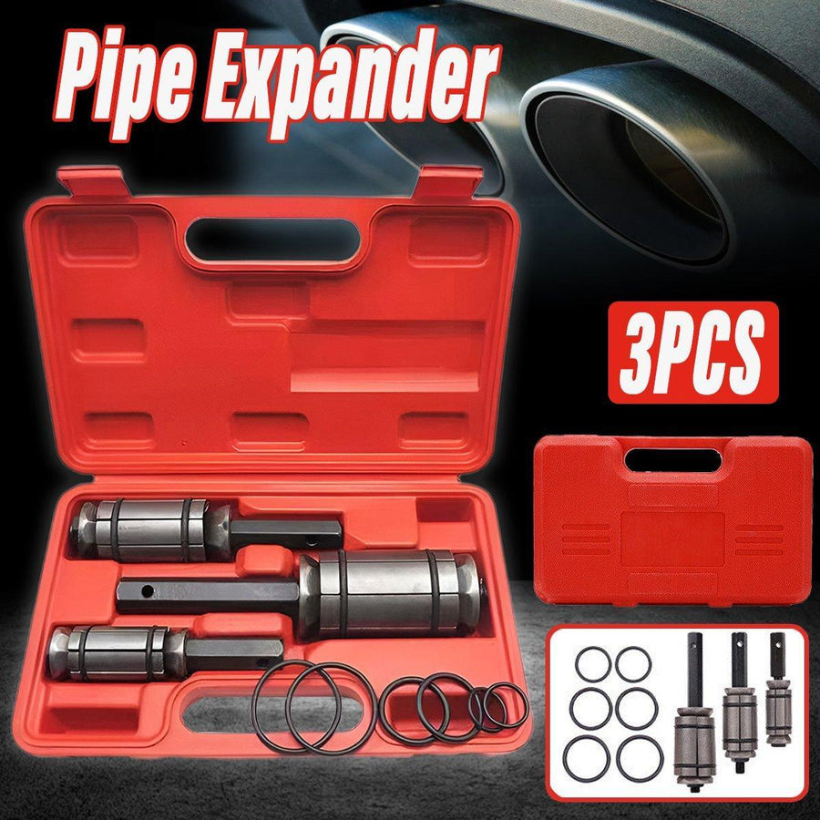 Premium 3 Piece Tail Pipe Expander Exhaust Muffler Spreader Set