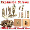 Premium Self-Drilling Drywall Anchors & Screws – 12 x 30mm, 100 Pack
