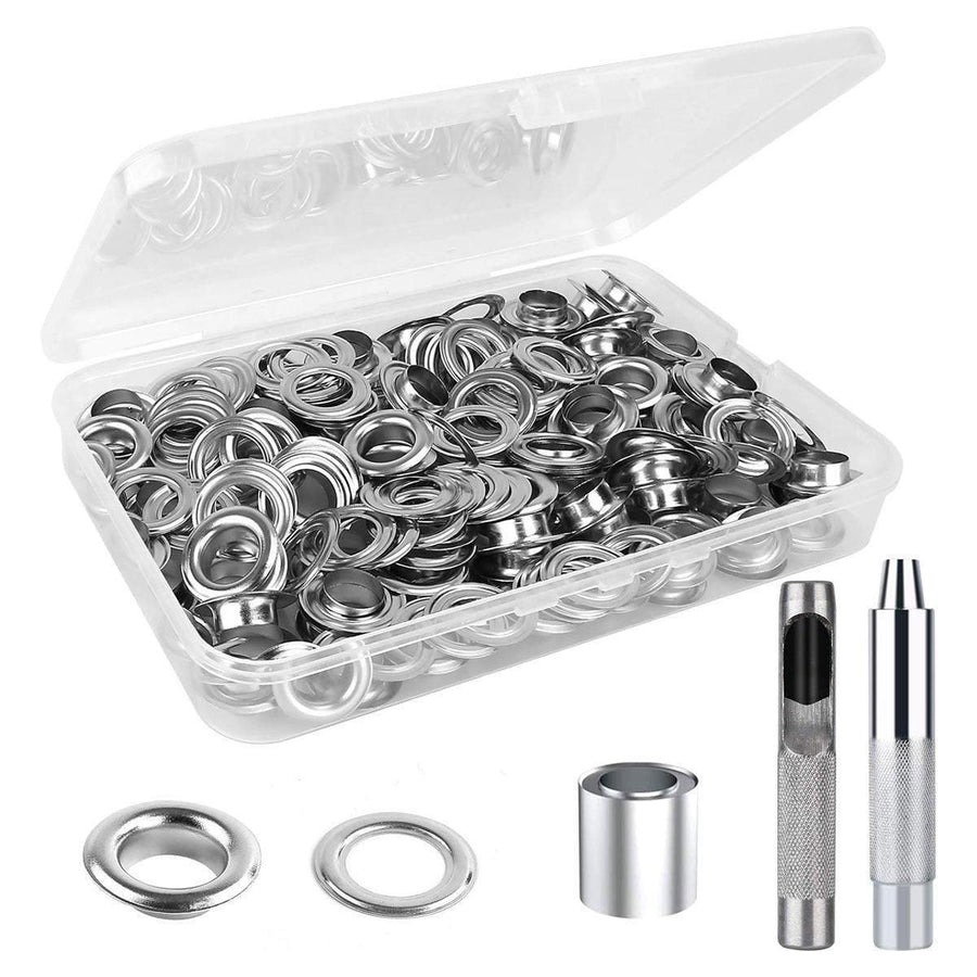 Premium 200 Set 12mm Copper Eyelet Grommet Kit with Tools