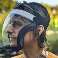 Premium Anti-Fog Full Face Shield Mask for Adults - Black, 2 Pack