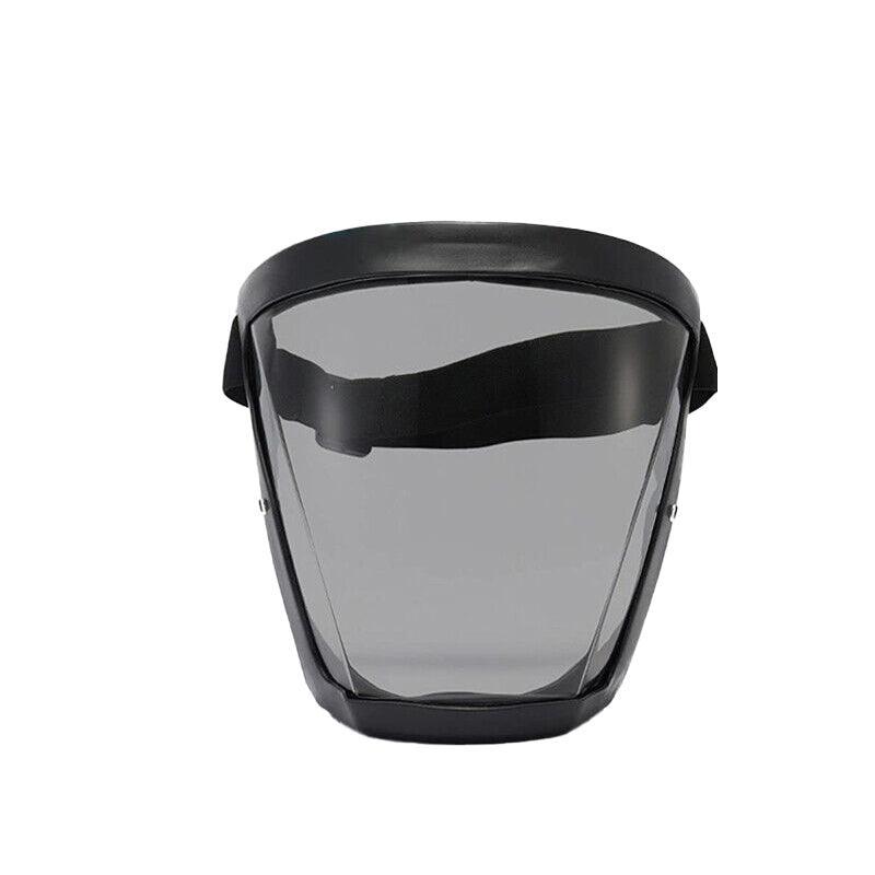 Premium Anti-Fog Full Face Shield Mask for Adults - Black, 2 Pack