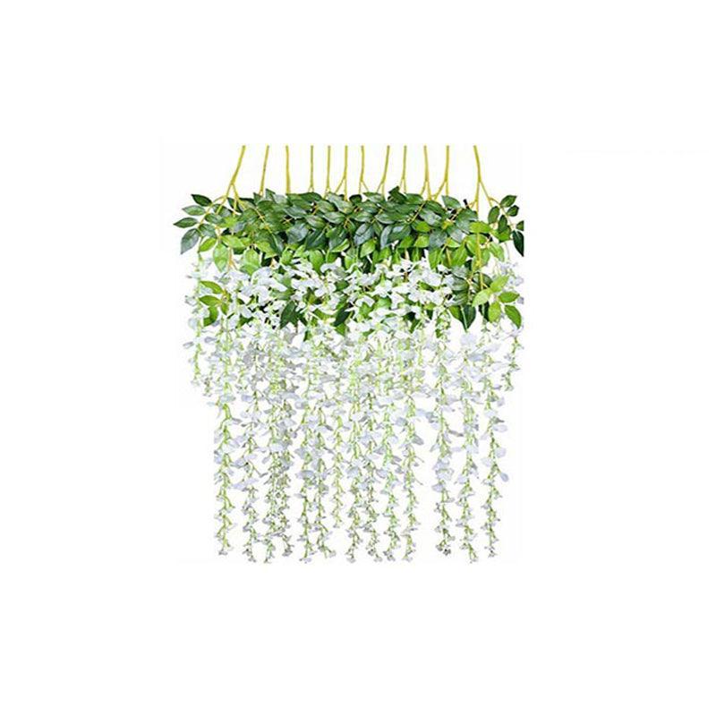 Premium Artificial Wisteria Garland Vines – Purple 12 Pack
