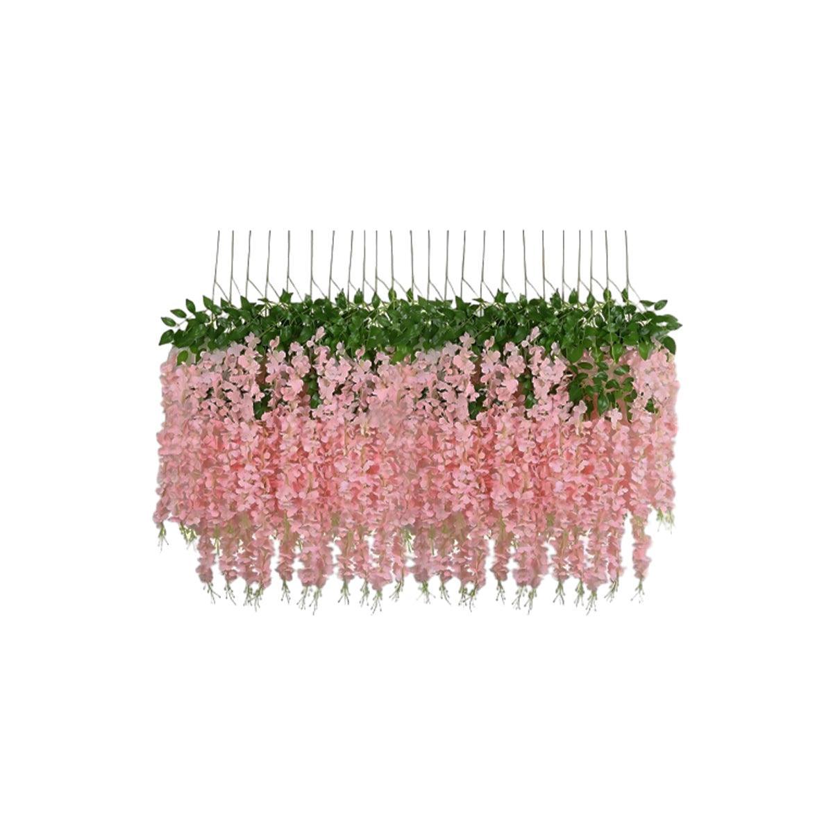 Premium Artificial Wisteria Garland Vines – Purple 12 Pack