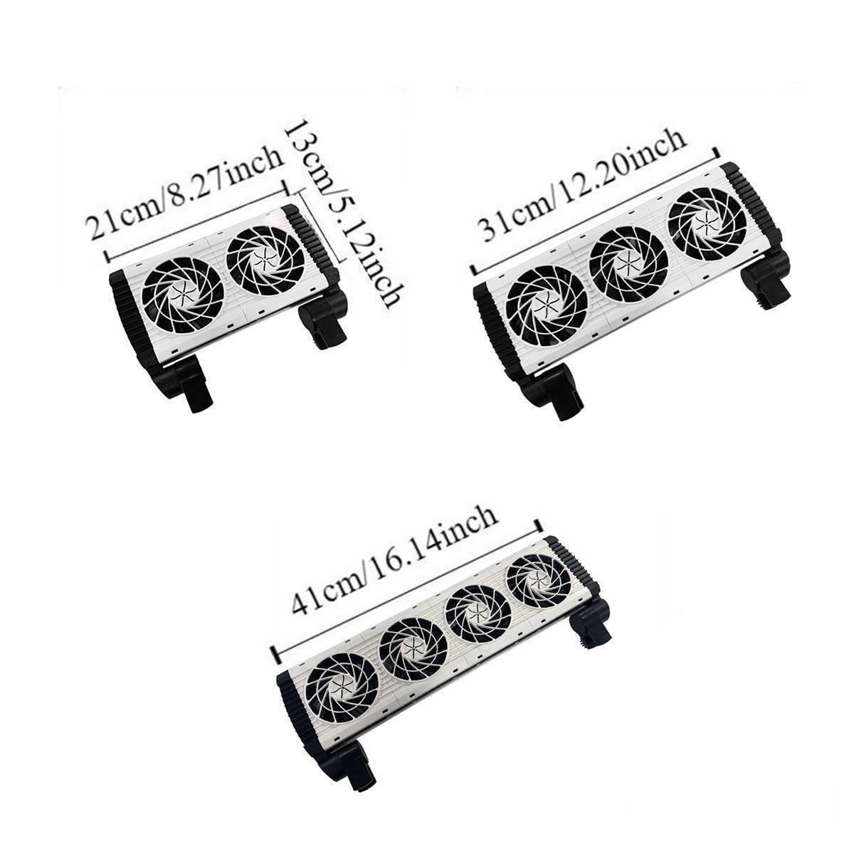 Fish Tank Mini Fan - 3-Head Cooling Fan with 6-Speed Adjustment, Quiet Operation