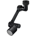 Premium Black Rotatable Faucet Extender Mechanical Arm Sink Tap Adapter with Filter