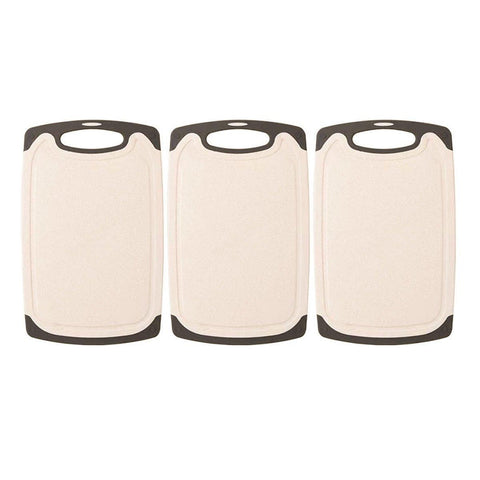 Eco-Friendly 3PCS Wheat Straw Cutting Board Set - Lightweight, Non-Slip, Juice Grooves - SuperSaverAU - view 2