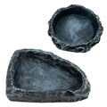 Premium Reptile Resin Food & Water Dish Bowl Set - 2 Pack