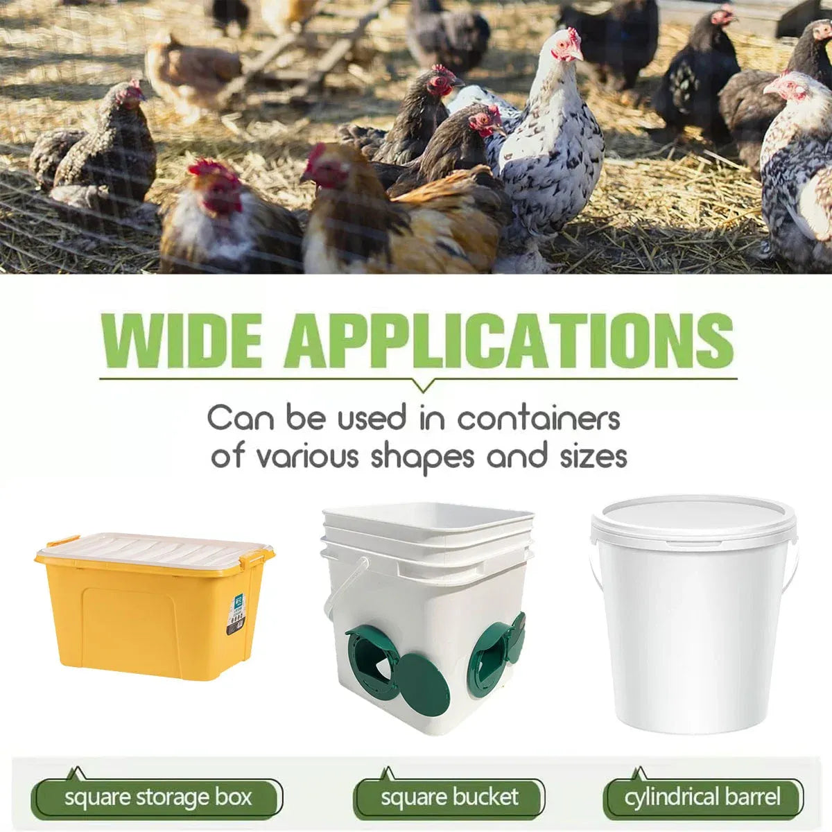 Premium Automatic Chicken Feeder Ports with Hole Saw - 5 Piece