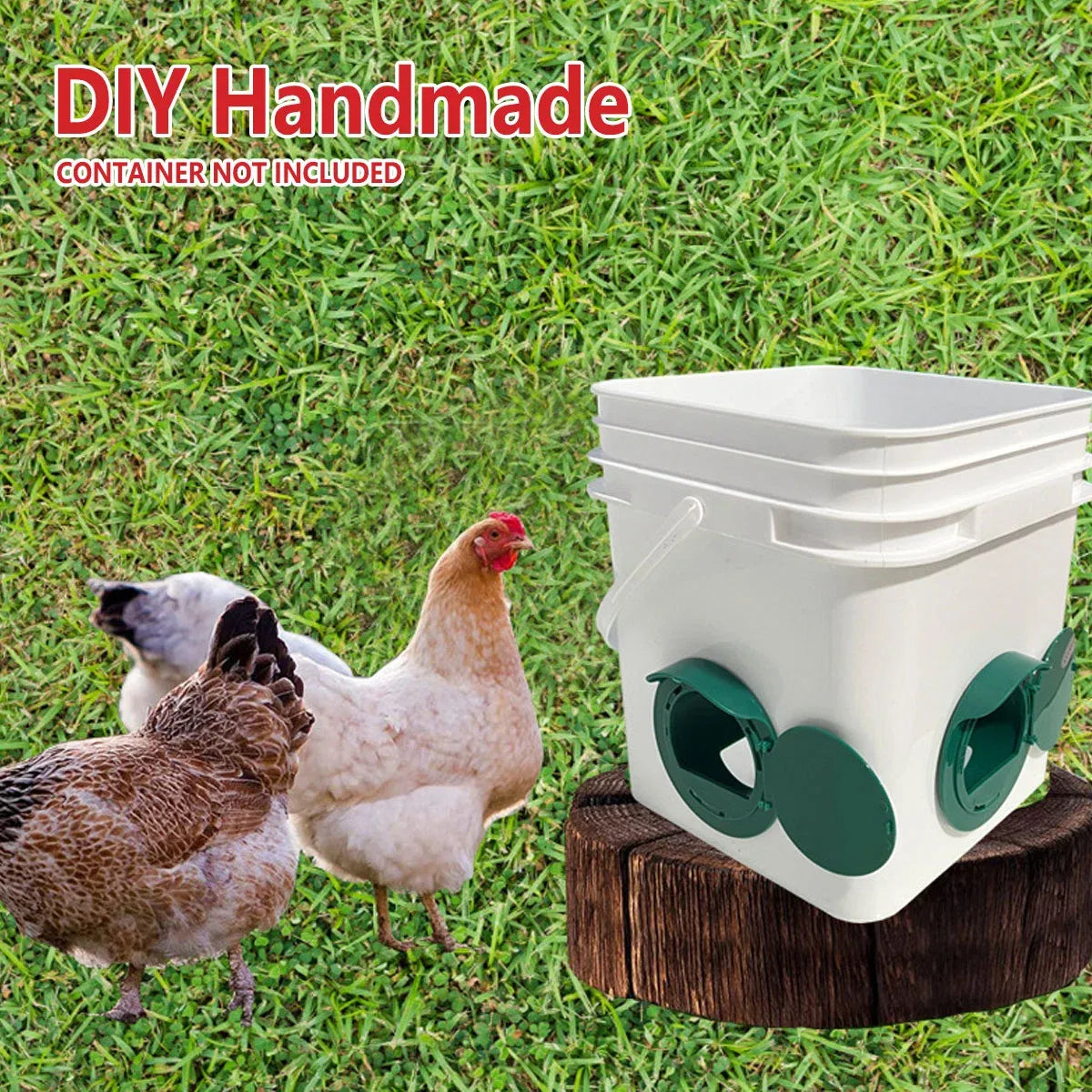 Premium Automatic Chicken Feeder Ports with Hole Saw - 5 Piece