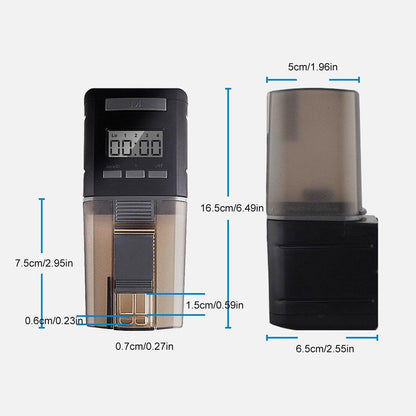 Automatic Fish Feeder 200ml - Intelligent Timing, Large Capacity, Battery Operated