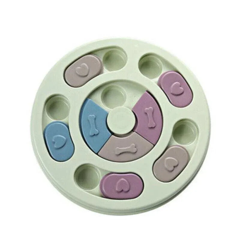 Premium Dog Treat Dispenser Puzzle Feeder Toy - Green