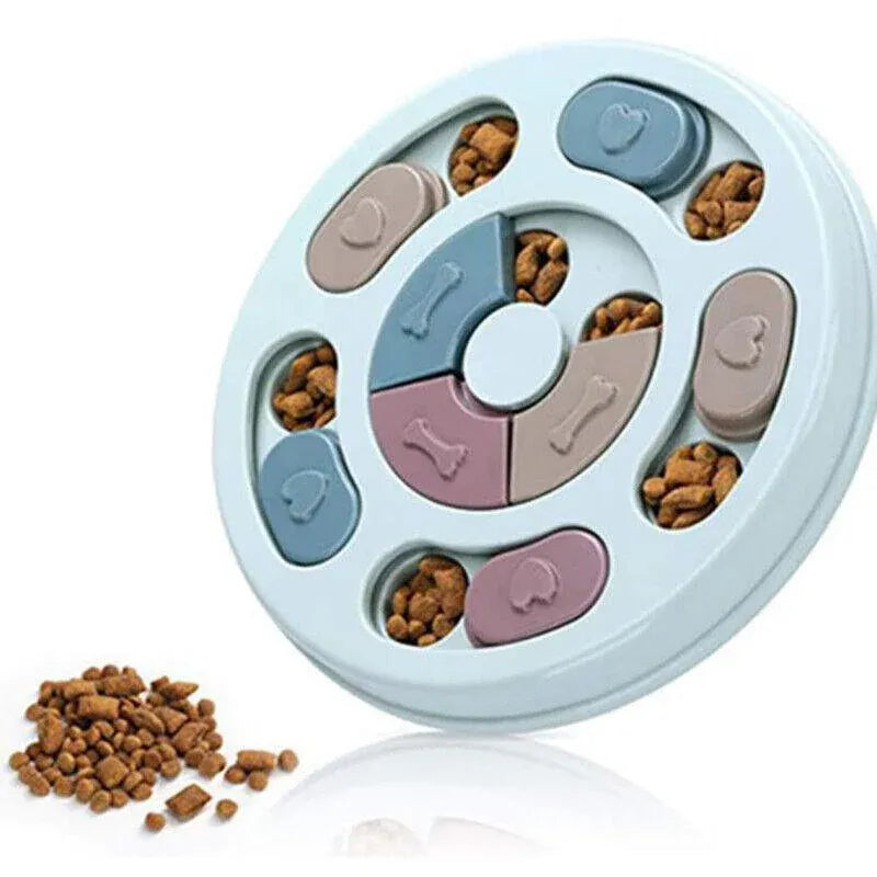Premium Dog Treat Dispenser Puzzle Feeder Toy - Pink