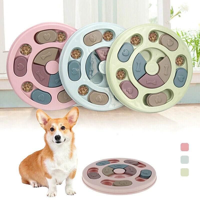 Premium Dog Treat Dispenser Puzzle Feeder Toy - Pink