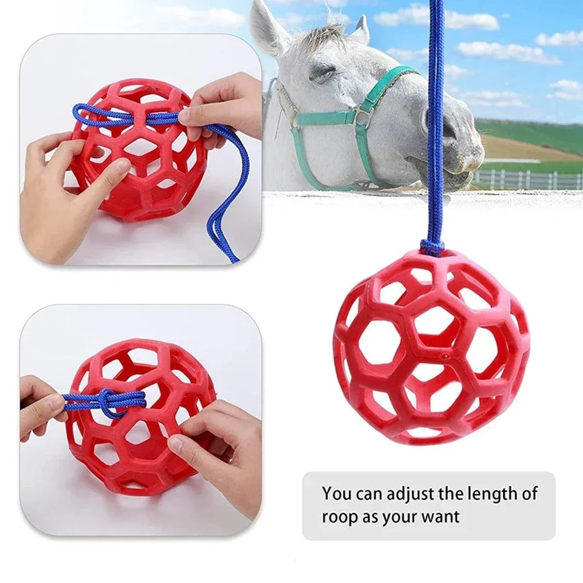 Premium Green Horse Hay Feeder Ball Slow Feeding Toy - 14cm