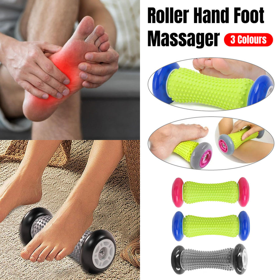 Premium Blue Foot Massage Roller 17cm for Arch Hand and Calf Relaxation