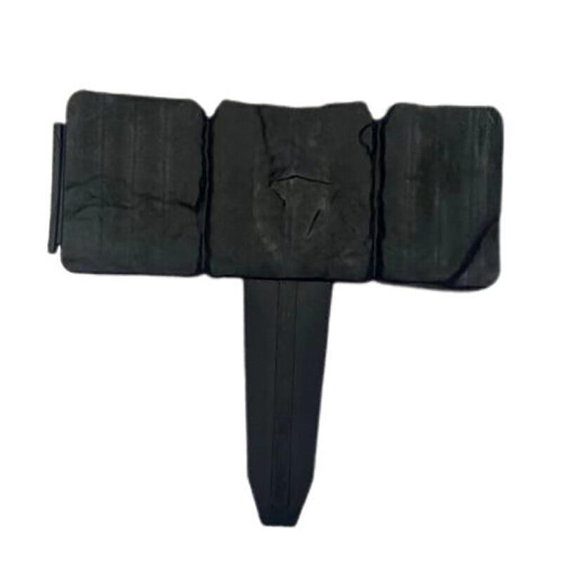 Premium Plastic Garden Fence Edging – Black Stone Effect 20 Pack
