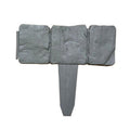 Premium Plastic Garden Fence Edging – Grey Stone Effect 20 Pack