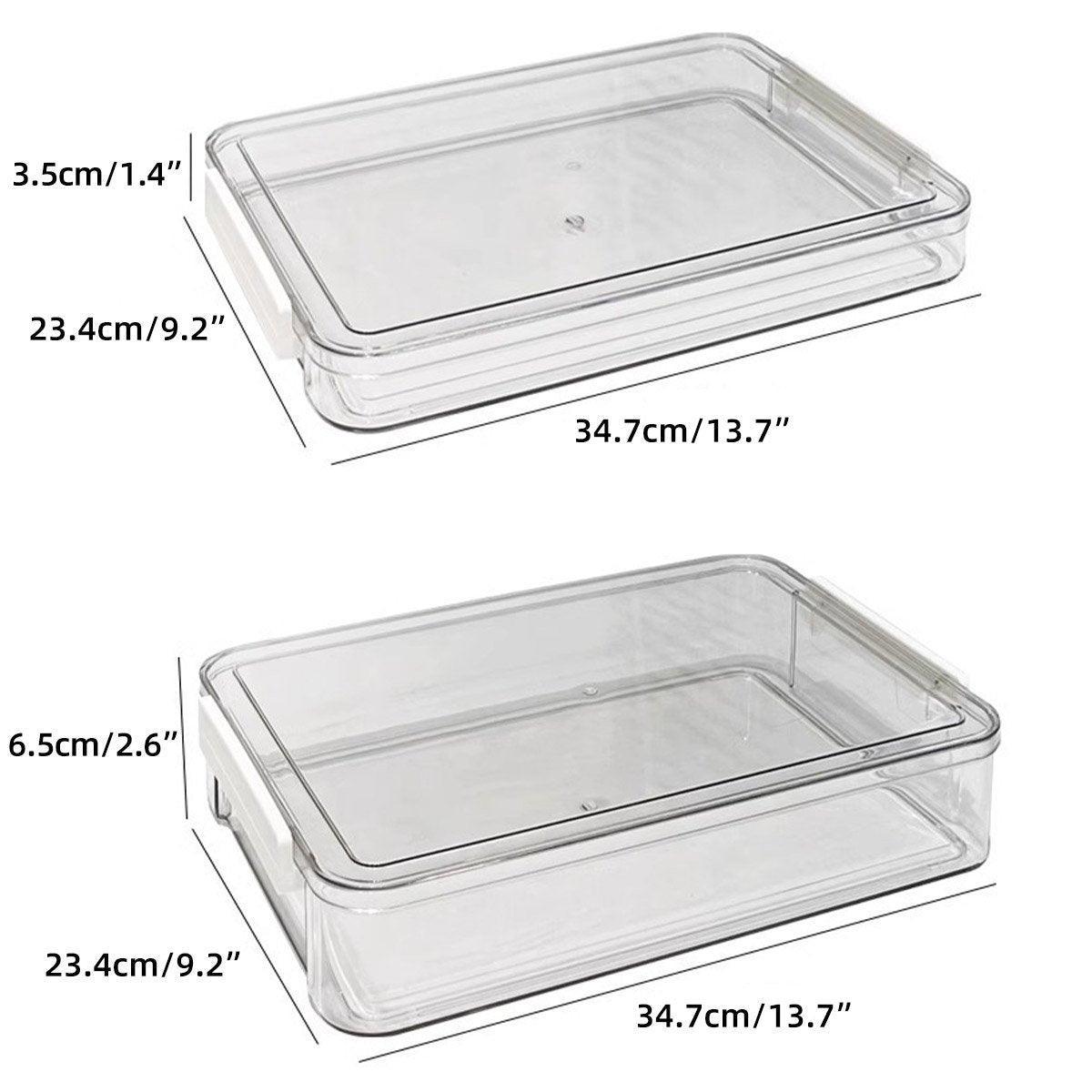 Premium Transparent A4 File Storage Box – Large
