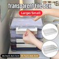 Premium Transparent A4 File Storage Box – Small