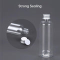 50/100pcs Clear Plastic Bottles with Aluminum Caps - 30ml Size - SuperSaverAU - view 5
