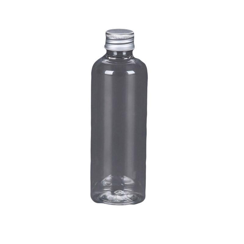 50/100pcs Clear Plastic Bottles with Aluminum Caps - 30ml Size