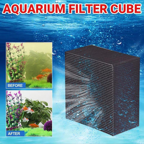 Premium Eco-Aquarium Carbon Filter Cube - 10 x 10 x 10cm
