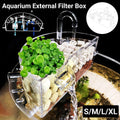 Round Fish Tank Filter Box XL - 3-in-1 External Filter, Silent Operation, Compact Design - SuperSaverAU - view 1