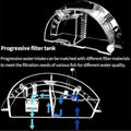 Round Fish Tank Filter Box XL - 3-in-1 External Filter, Silent Operation, Compact Design - SuperSaverAU - view 4