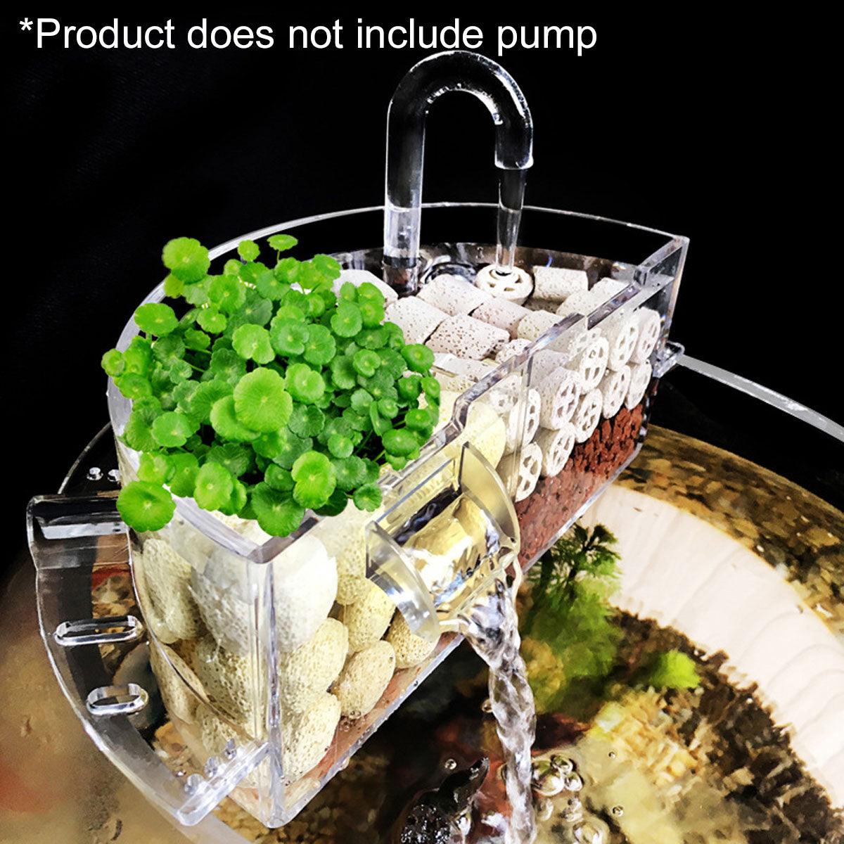 Round Fish Tank Filter Box XL - 3-in-1 External Filter, Silent Operation, Compact Design - SuperSaverAU - view 5
