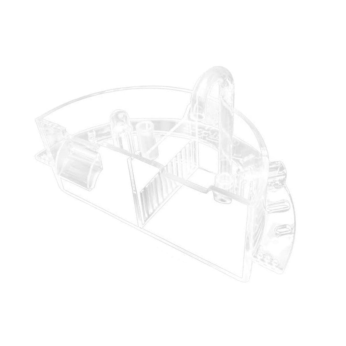 Round Fish Tank Filter Box XL - 3-in-1 External Filter, Silent Operation, Compact Design