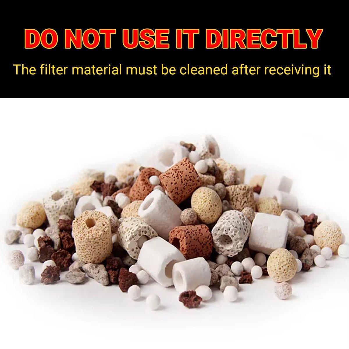 Premium Nano Ring Aquarium Filter Media for Freshwater & Saltwater - 500g