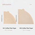 Premium V02 Coffee Filter Paper Drip Cone Filters 100 Pack