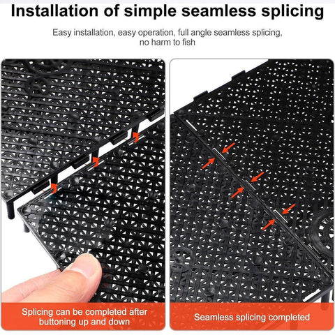 Premium Under Gravel Aquarium Filter Plates 10pcs - Black